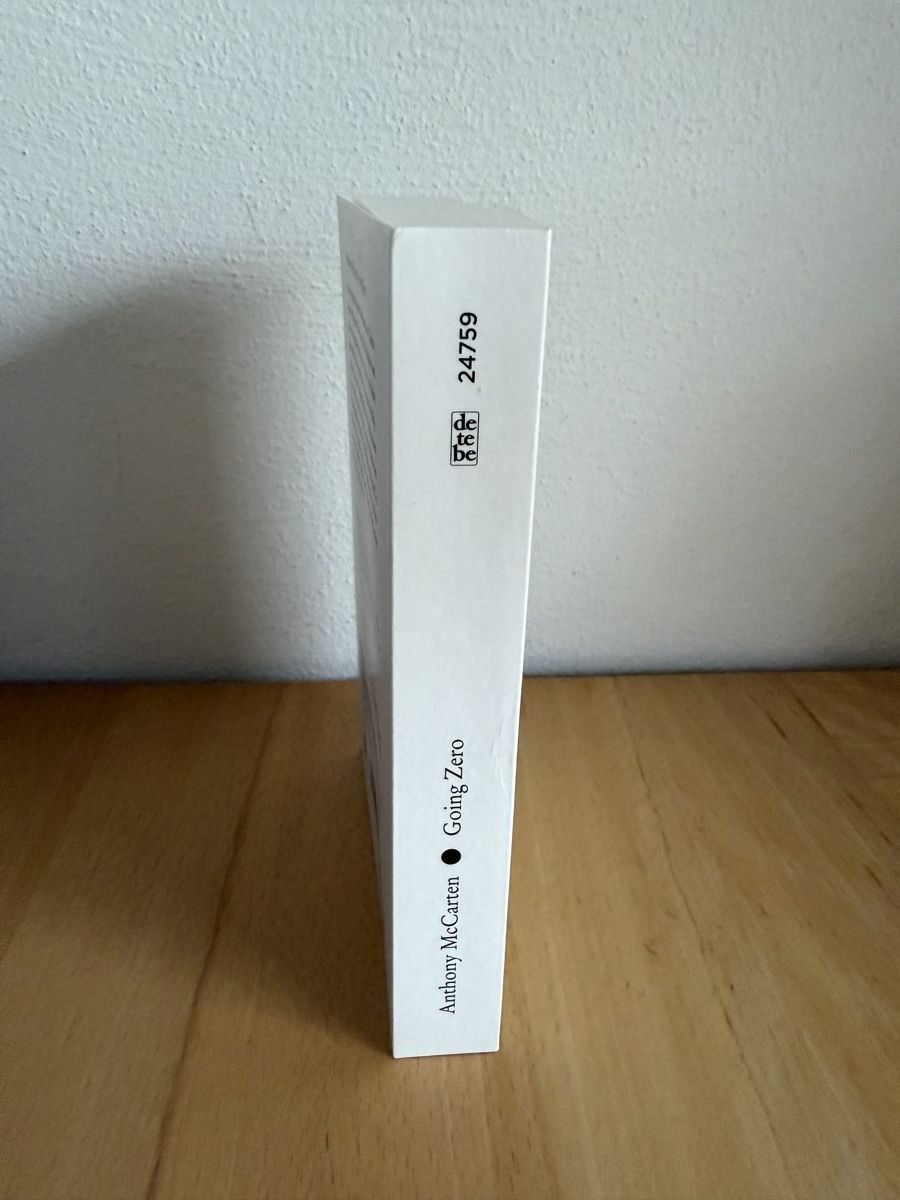 Libri: Going Zero - Anthony McCarten  – Usato da Schwarzenburg venduto da Michellu 2