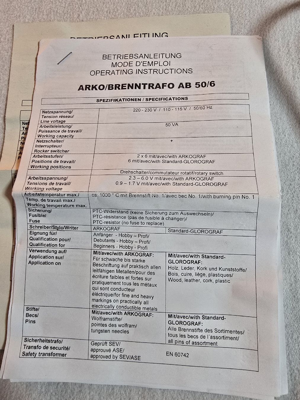 Toutes les machines: Brenngerät  – Neuf (Voir description) à Schleitheim par nussknacker2000 2