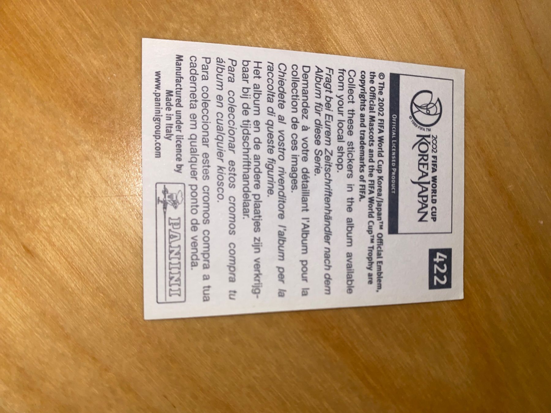 Panini Carte collezionabili: Panini WM 2002 - England Wappen 422 – Nuovo (secondo la descrizione) da Unterlunkhofen venduto da PaniNicola 1