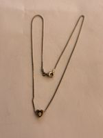 Halskette Herz Anhänger mit Stein Silber 925 Kette Damen