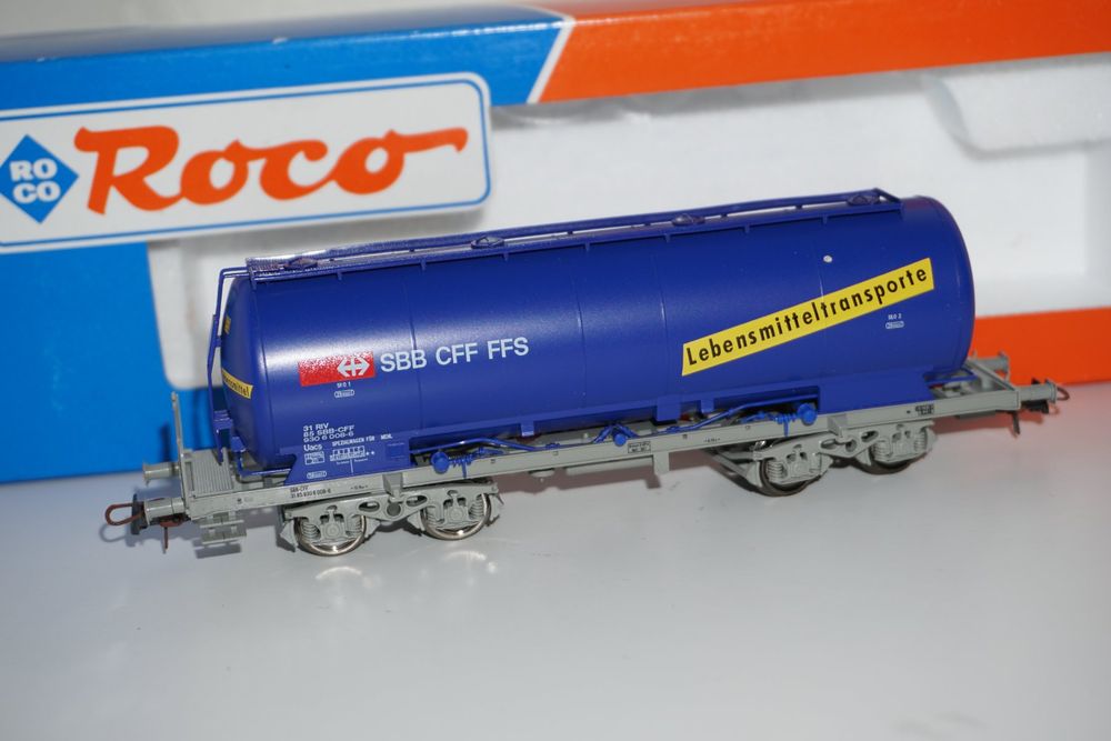 Roco 47382 - SBB Silowagen für Lebensmitteltransporte H0/DC (Gebraucht ...