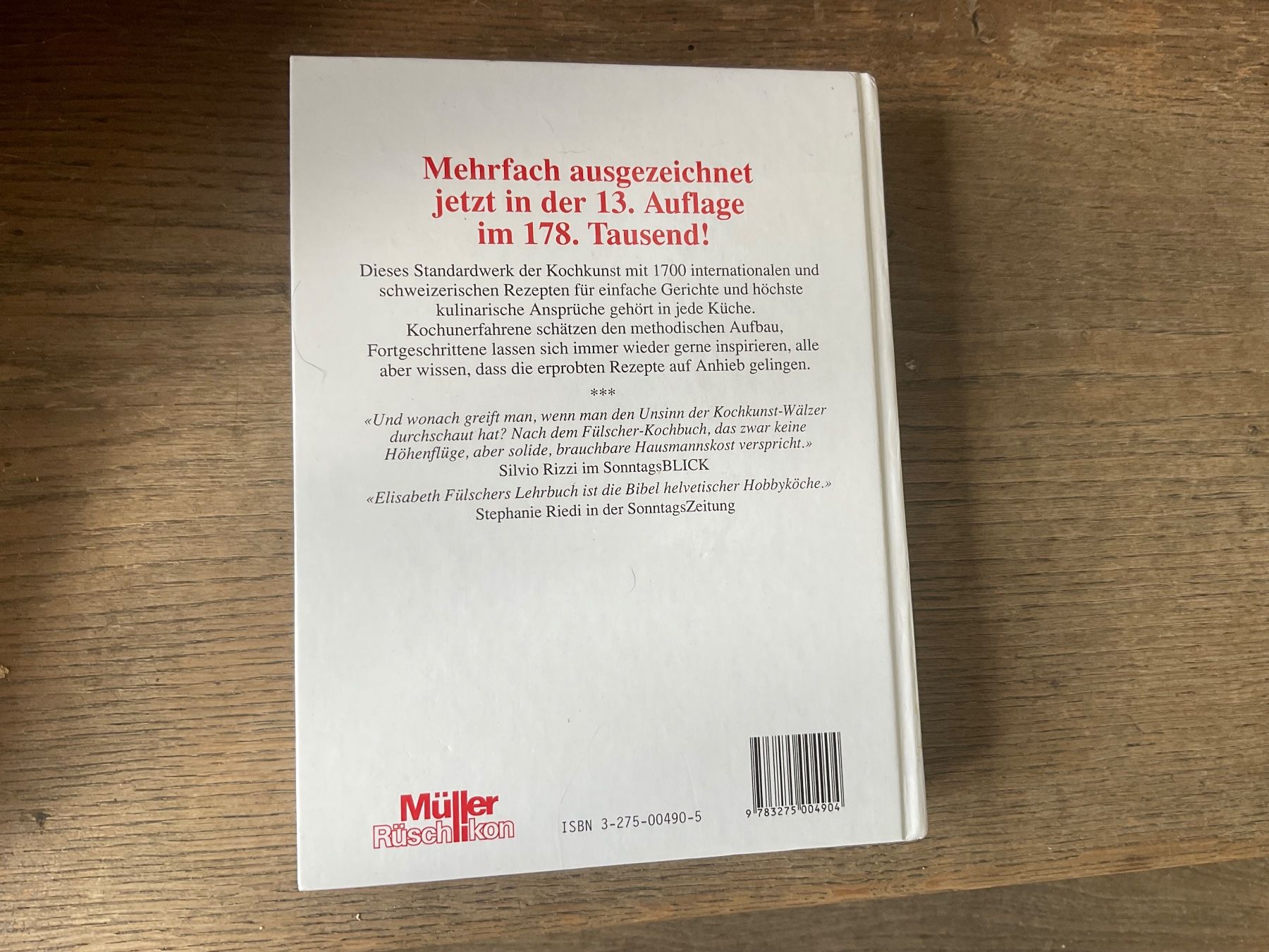Libri: Das Fülscher Kochbuch VERSAND 10.- – Usato da Aarau venduto da Schnabeltier01 2