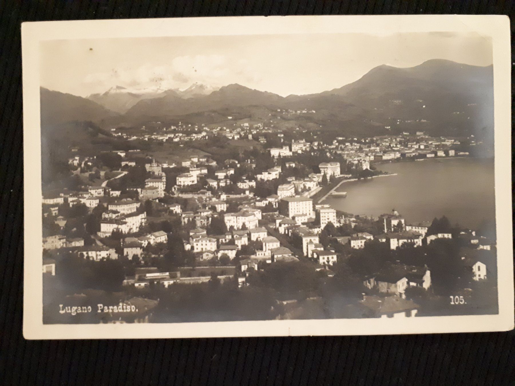 Cartoline postali: LUGANO PARADISO 1925 - TIMBRO PP – Usato da Ponto Valentino venduto da giorgia06