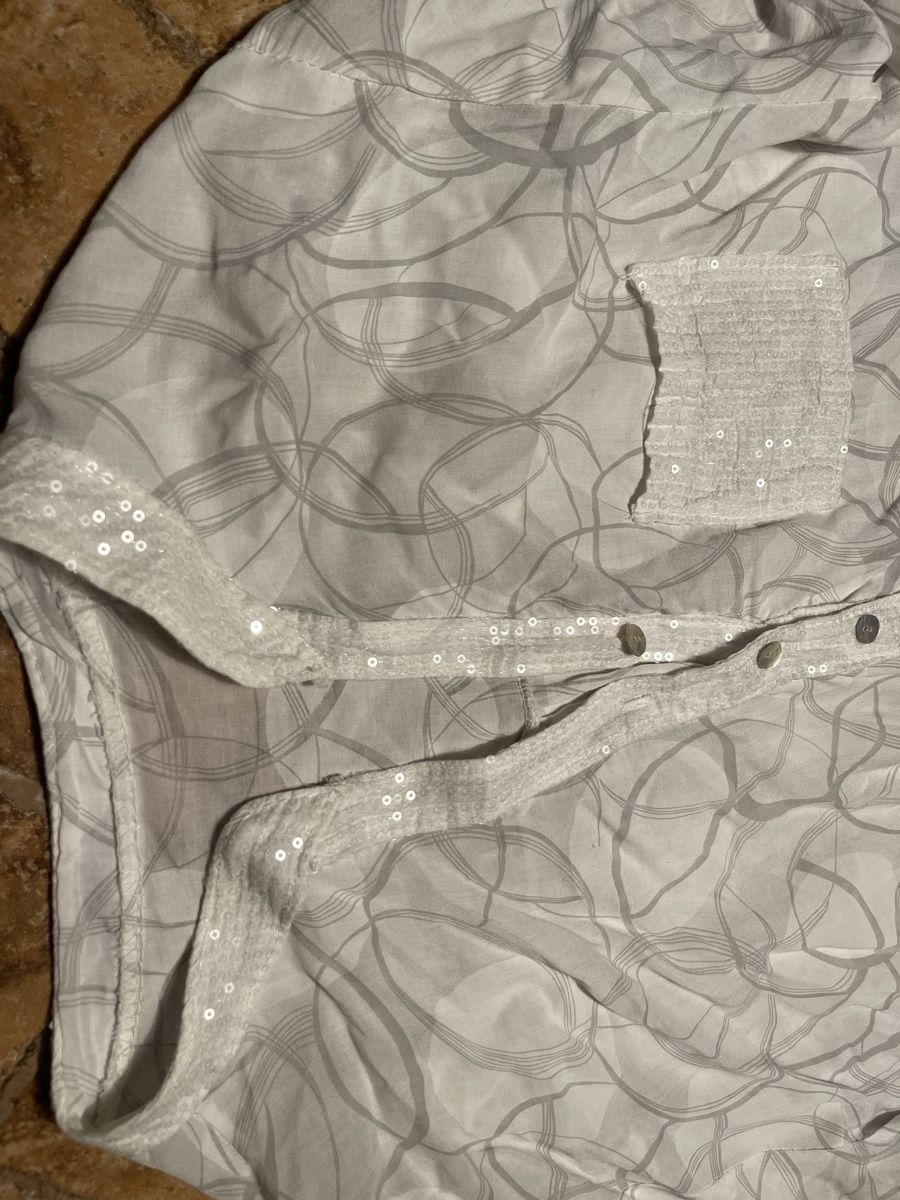 Camicette: Chic camicia di viscosa con paetten-S/M – Nuovo (secondo la descrizione) da Gordevio venduto da LanaZimm 6