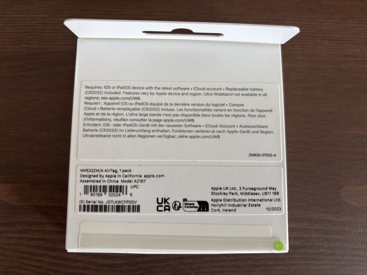 Apple Portachiavi: 1 x Air Tag - New – Nuovo e nell'imballaggio originale da Mellingen venduto da Guilhermefurlan 1