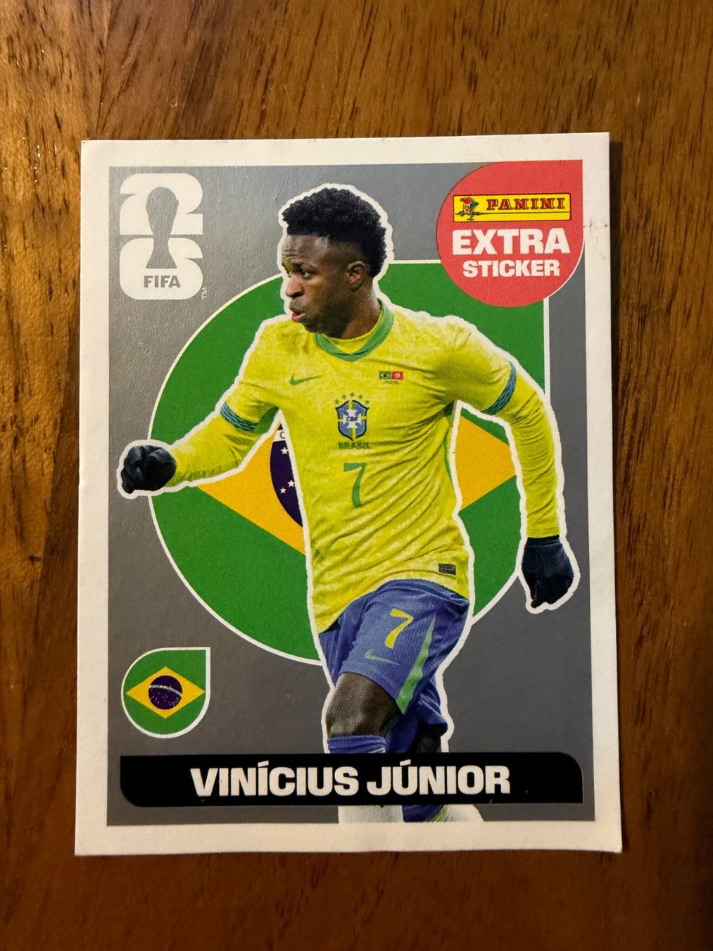 Panini Carte collezionabili: Panini WM 2026 - Vinicius Junior Extra Sticker SILBER – Nuovo (secondo la descrizione) da Worb venduto da Tyadi
