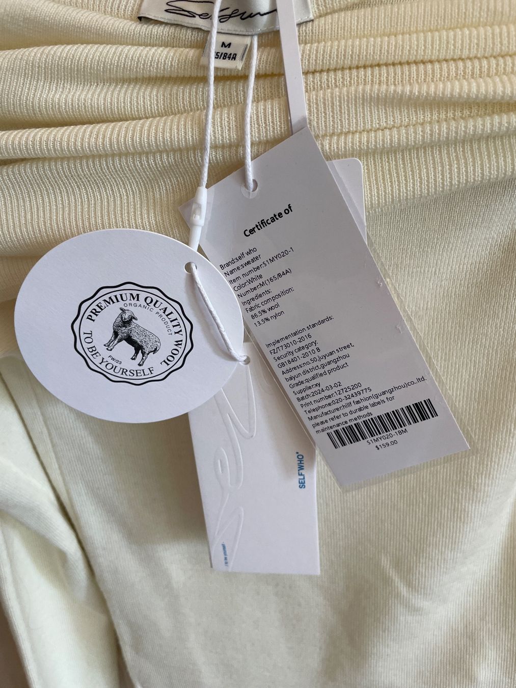Maglioni & Felpe: Edles Off-Shoulder Strick-Top in Creme, Grösse S – Nuovo e nell'imballaggio originale da Basel venduto da non_vn79 3
