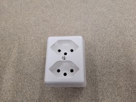 Steckdose 2x T13 Aufputz (wie neu)