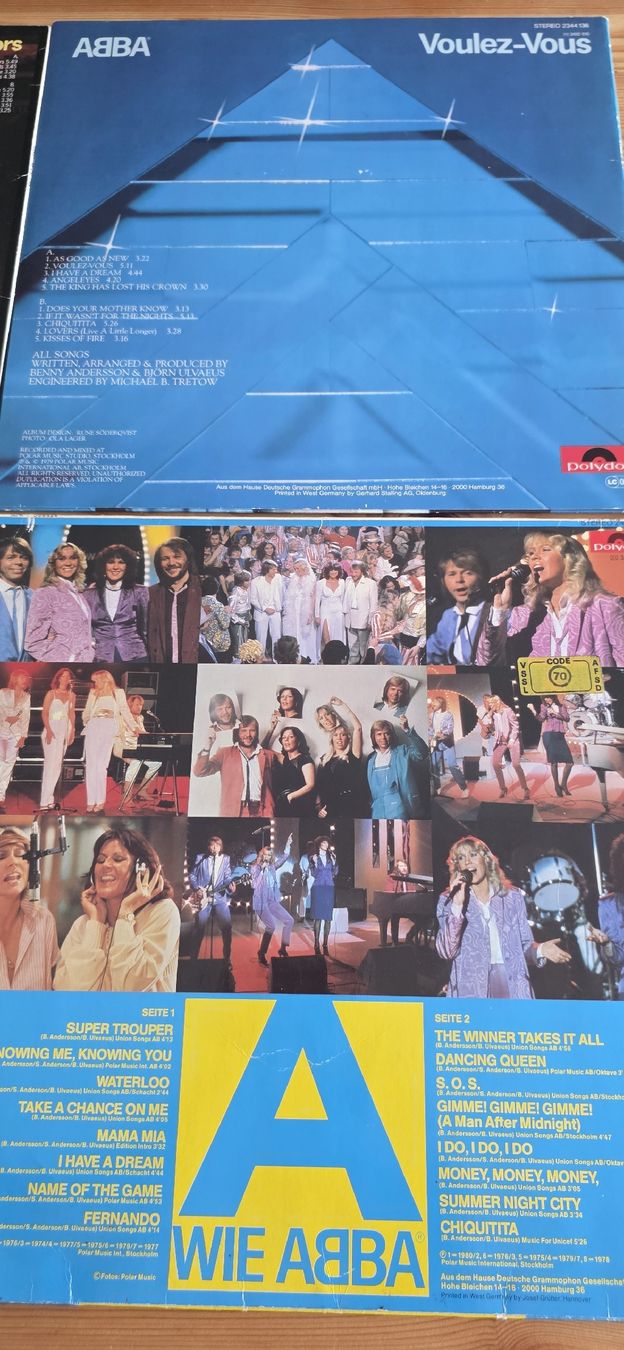 Schallplatten: Disques vinyles 4 x ABBA  – Gebraucht aus Yvonand von RF-VINYL 4