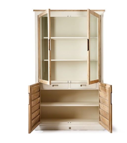 Riviera Maison Armadi: RIVIERA MAISON** Pacifica Glass Cabinet – Nuovo e nell'imballaggio originale da Ruswil venduto da Miami-2026 1