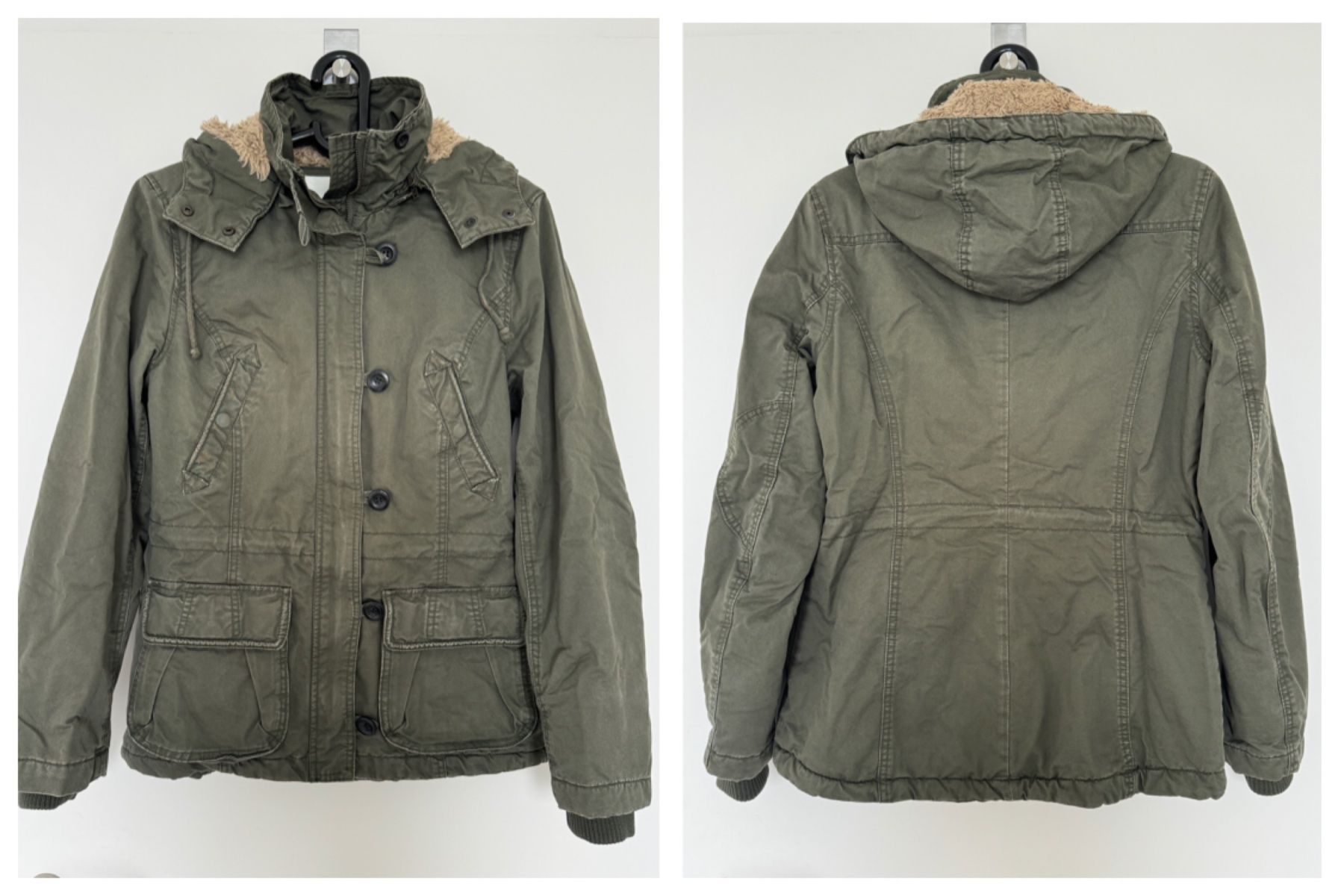 H&M Giacche: Warmer H&M Winterparka mit Teddyfutter Gr. 38 – Usato da Zollikon venduto da Krenapf
