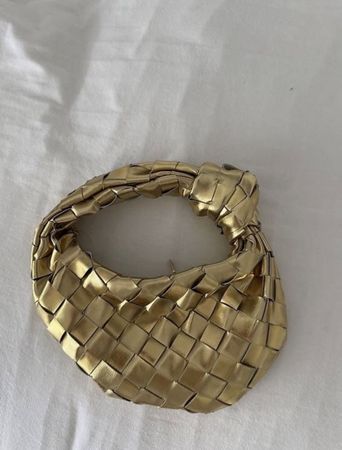 Knotentasche Gold
