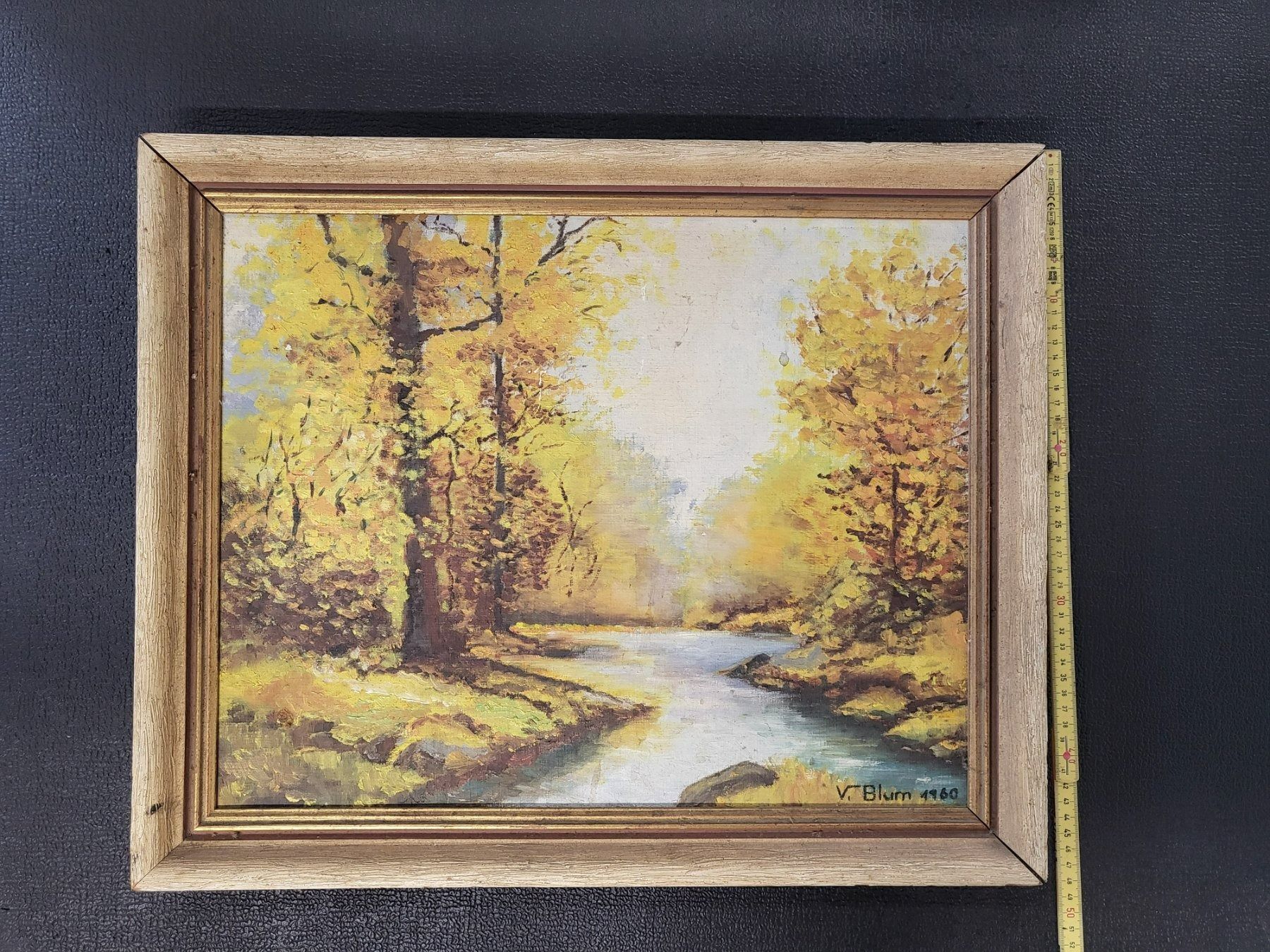 Dipinti: Herbstbild von V. Blum – Usato da Giswil venduto da Guardia75 1