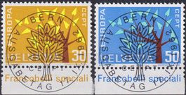 1962, Nr.389-390: Ersttags-Vollstempel und Tab, Kat: 55.-+