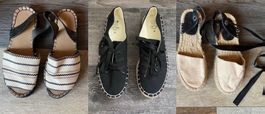 PARFOIS PULL&BEAR GEMO 🖤 1x espadrilles 36 (! Prix/Paire !)