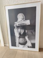 Stylisches Bild: 50x70cm, Goldrahmen 