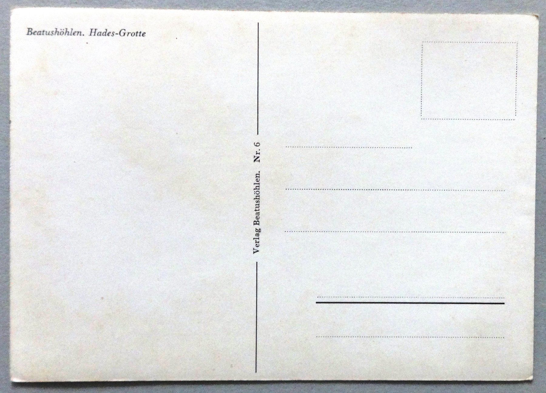 Cartoline postali: Beatushölen, Hades-Grotte – Usato da Fétigny venduto da Billy2miny 1
