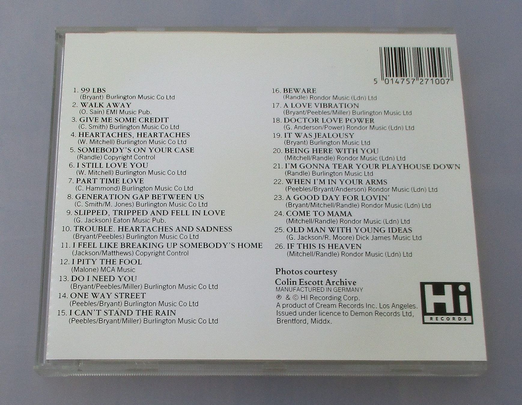 CD: ANN PEEBLES - Greatest Hits – Usato da Wattwil venduto da Muriel11 1