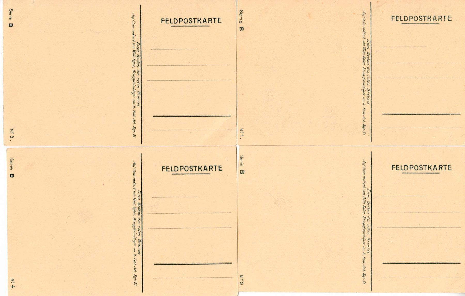 Cartoline postali: 8 Feldpostkarten – Usato da Wolhusen venduto da Curver9 3