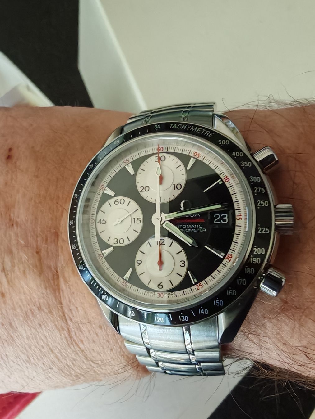 Omega Orologi: Oméga Speedmaster Date Chrono Full Set année 2009 – Usato da TROISTORRENTS venduto da winwin63 6