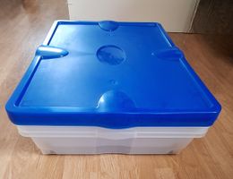 2 Stück Robuste Aufbewahrungsbox, transparent