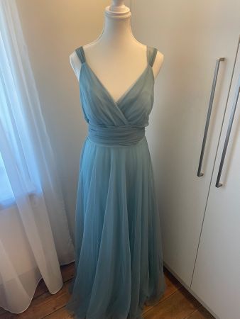Abendkleid, Gr. 40-42, türkis, Tüll