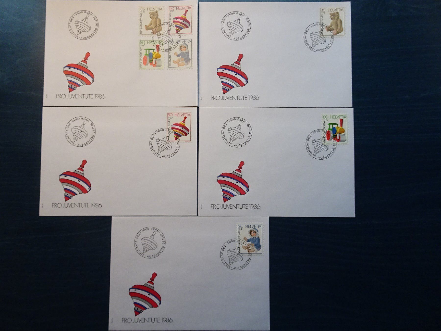 Alle Briefmarken: PJ 1986 – Neu (gemäss Beschreibung) aus Aadorf von Chnorli-Furz