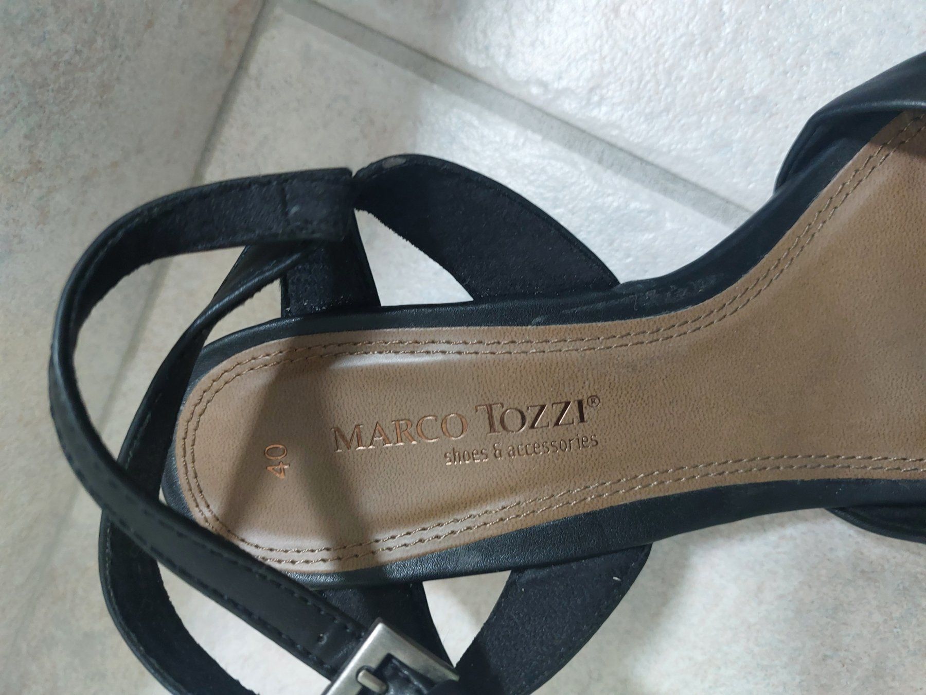 Scarpe da donna: Marco Tozzi Sandalen Schwarz – Usato da Bad Zurzach venduto da Waage15 2