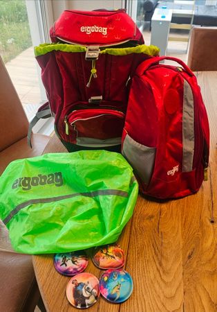 Ergobag Schulrucksack Set mit Zubehör! Top Zustand!