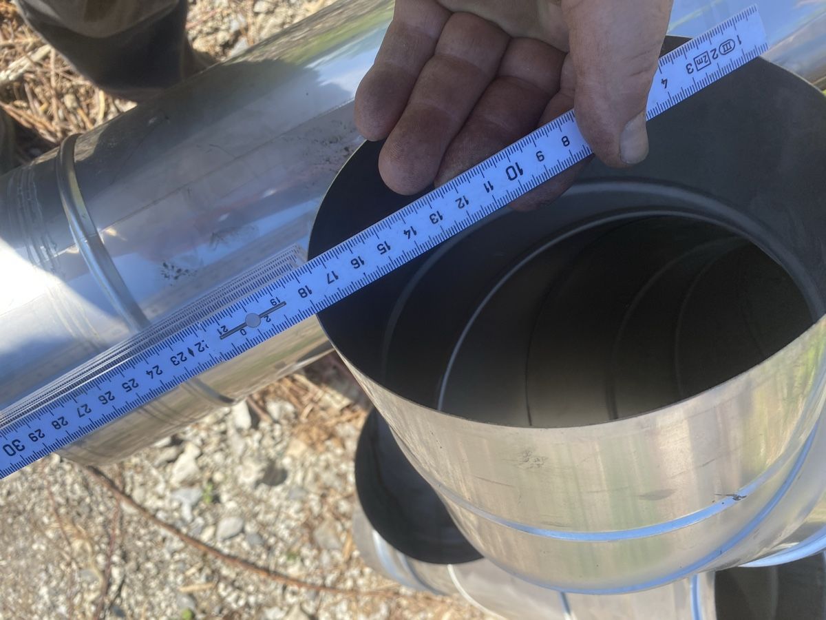 Camini: Kaminrohre 18 cm – Usato da Menzingen venduto da Edelmuni7 1