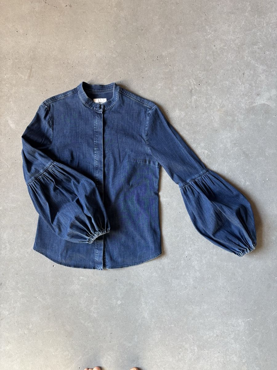 Dondup Camicette: DONDUP Bluse Denim Ballonärmel Gr. S – Usato da Ottoberg venduto da toomanydresses 2