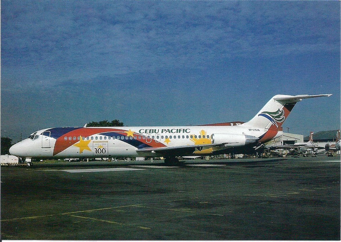 Cartoline postali: CEBU Pacific DC-9-32 RP-C1536 – Nuovo e nell'imballaggio originale da Thun venduto da Abigboss