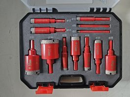 QuintRise Diamantbohrer Set 10-teilig im Koffer neu
