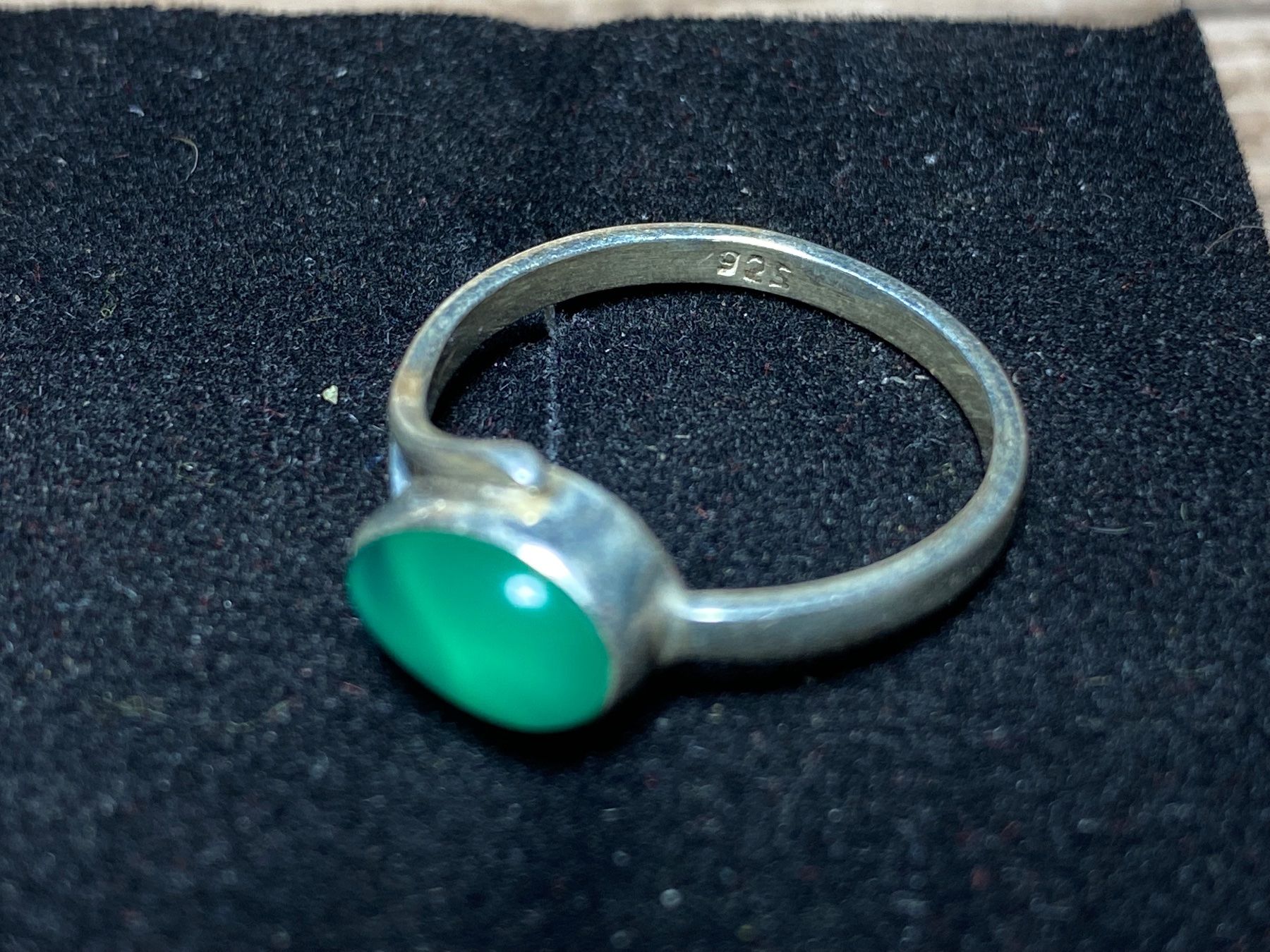 Ringe: kunstvoller 925 Silberring - Grüner Achat – Neu und originalverpackt aus Laax von Kiki_Kingdom3 7