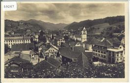 Bauma - Dorfpartie mit Kirche