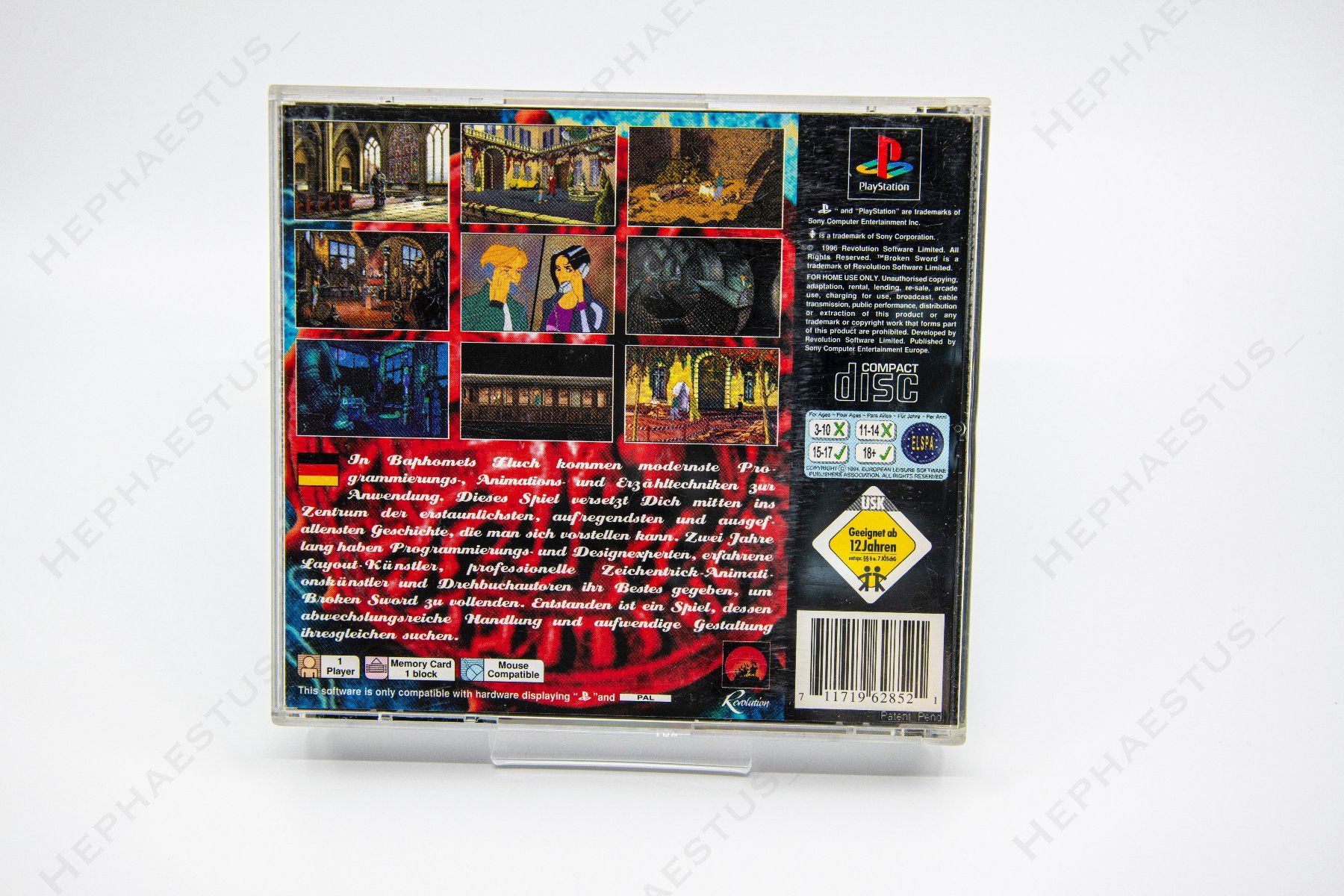 Sony Giochi: Baphomets Fluch PS1 / PSX – Usato da Effretikon venduto da Hephaestus_ 1