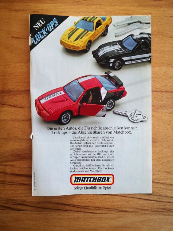 Matchbox Reklameseit Aus Den 80ern Aus Comic Heft Entnommen Kaufen Auf Ricardo 8451