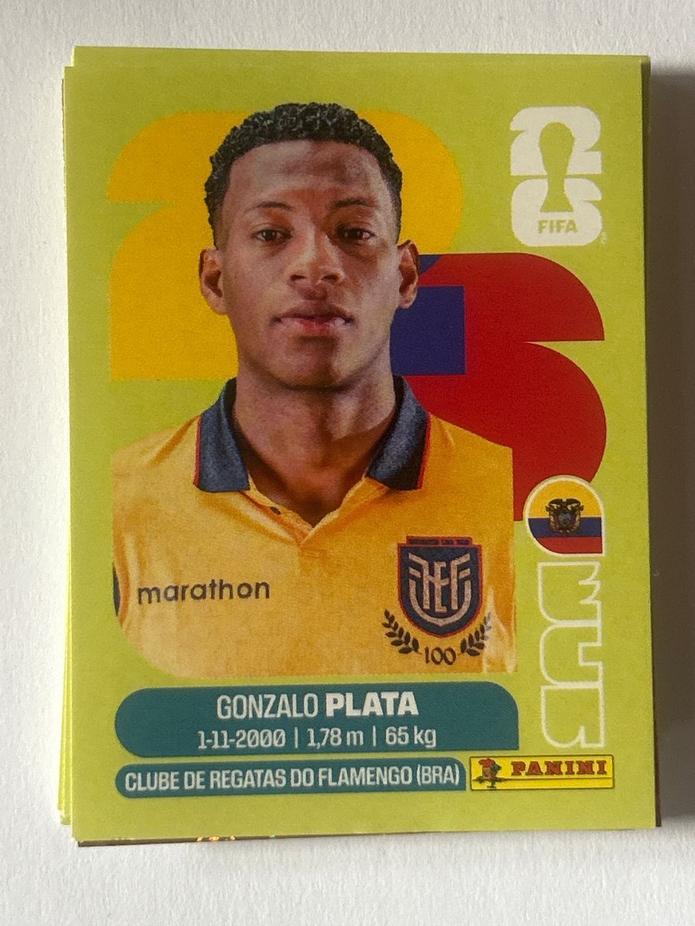Panini Carte collezionabili: Panini WM 2026 Sticker - Plata ECU 16 – Nuovo (secondo la descrizione) da Troistorrents venduto da sim_d75d