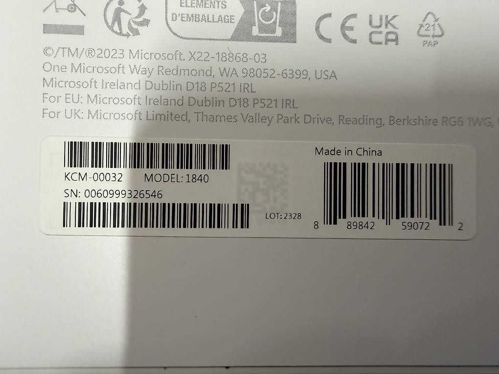 Microsoft Tastiere: neue Microsoft Surface Go Tastatur – Nuovo e nell'imballaggio originale da Necker venduto da liq24 4