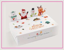 1x Box mit Weihnachtsmotiv -  bedruckter Karton 3x4x15cm