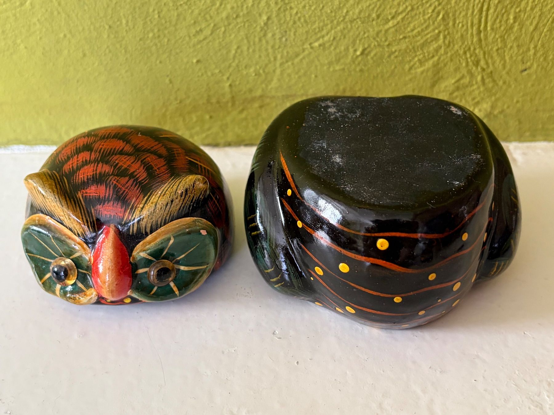 Statuette: Coole Vintage Eule Schmuckdose, Keramik – Usato da Zäziwil venduto da Emlea 3