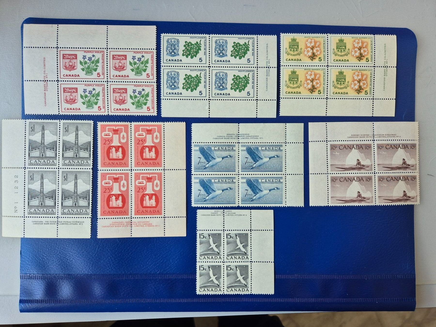 Tutti i francobolli: 8 postfrische Canada 4er Blocks – Usato da Seewen SZ venduto da SuperpumaDisplayTeam