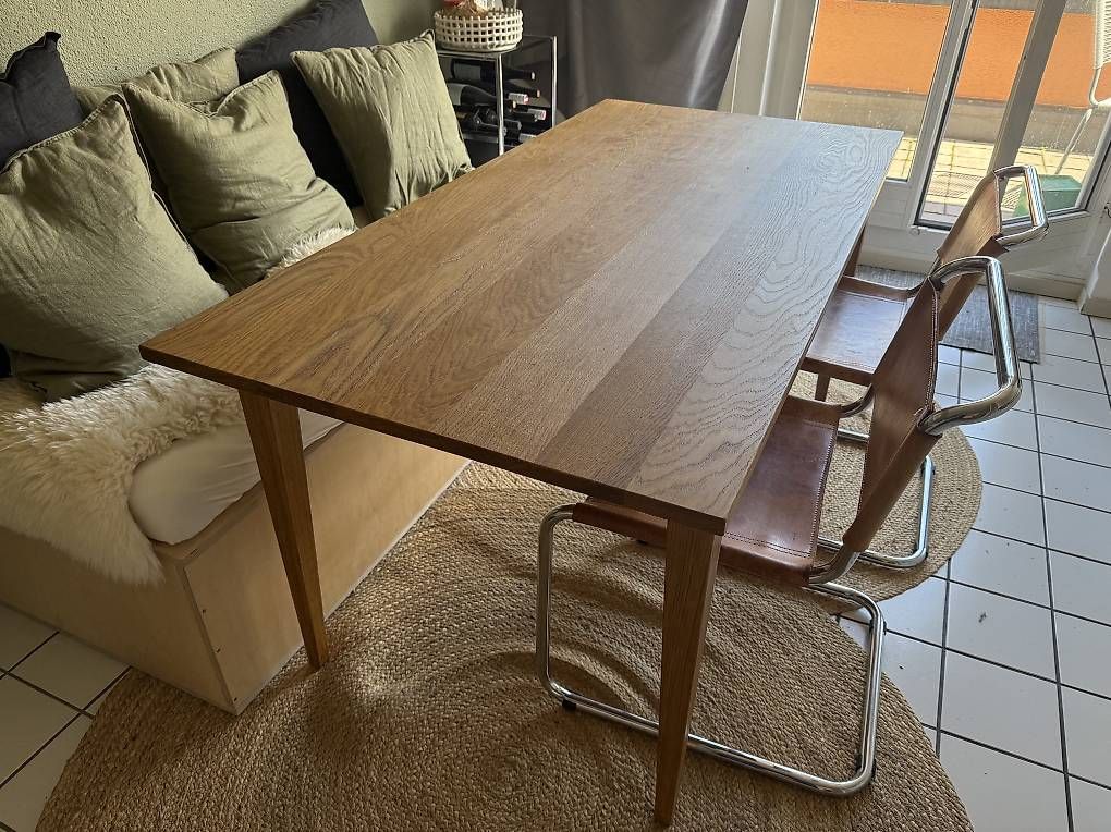 Tables: Eichenholz Esstisch 160x80cm – D'occasion à Zürich par simw92 2