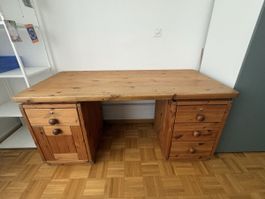 Massiver Holzpult / Schreibtisch, Vintage!