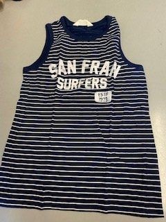 Trägershirt dunkelblau H&M 134/140