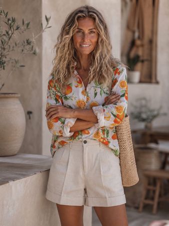 Neue lässige Bluse aus 100% Cotton eher Gr.M-L