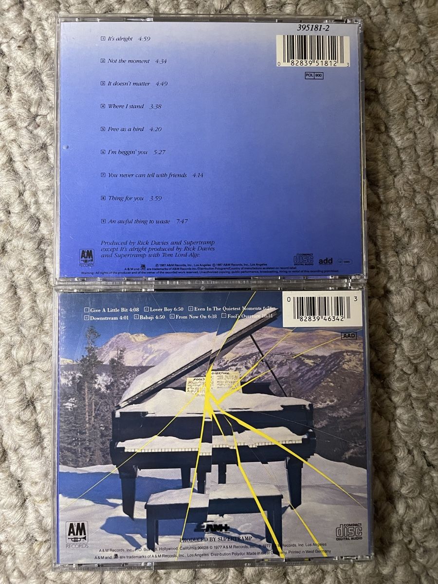 CDs: 2x Supertramp  – D'occasion à Reinach AG par trigger7811 2