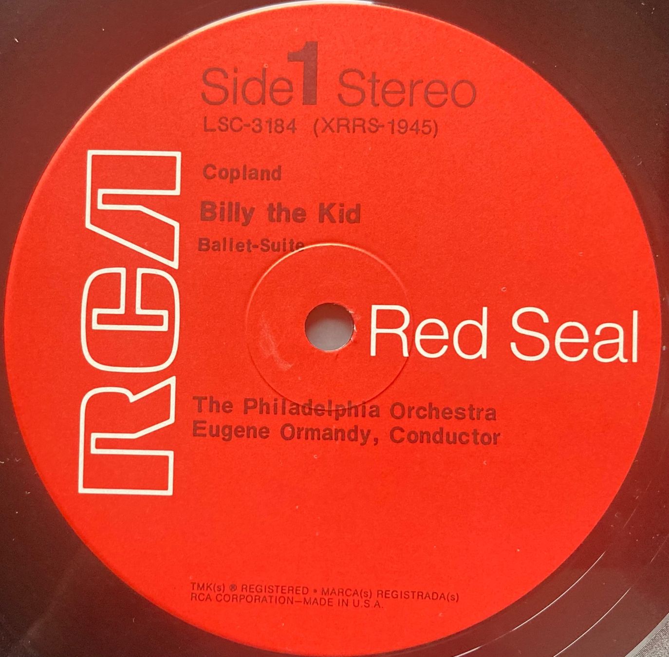 Schallplatten: COPLAND : THE PHILADELPHIA ORCHESTRA, EUGENE ORMANDY - BILLY – Gebraucht aus Poliez-Pittet von Newtown-Records 3