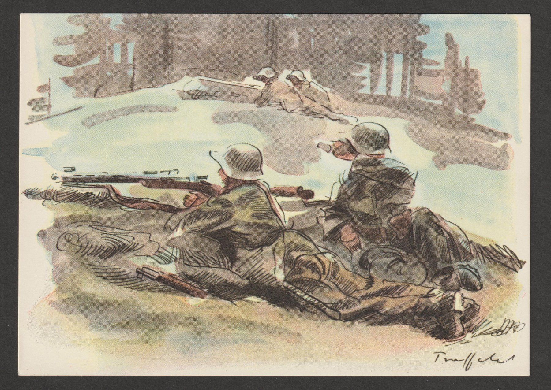 Cartoline postali: WK2 Einheitskarte Kommando Nr. 9 * – Usato da Siebnen venduto da Fstaehli
