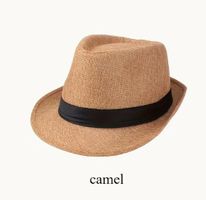 NEUER hübscher Sonnenhut Camel-Schwarz - 225422